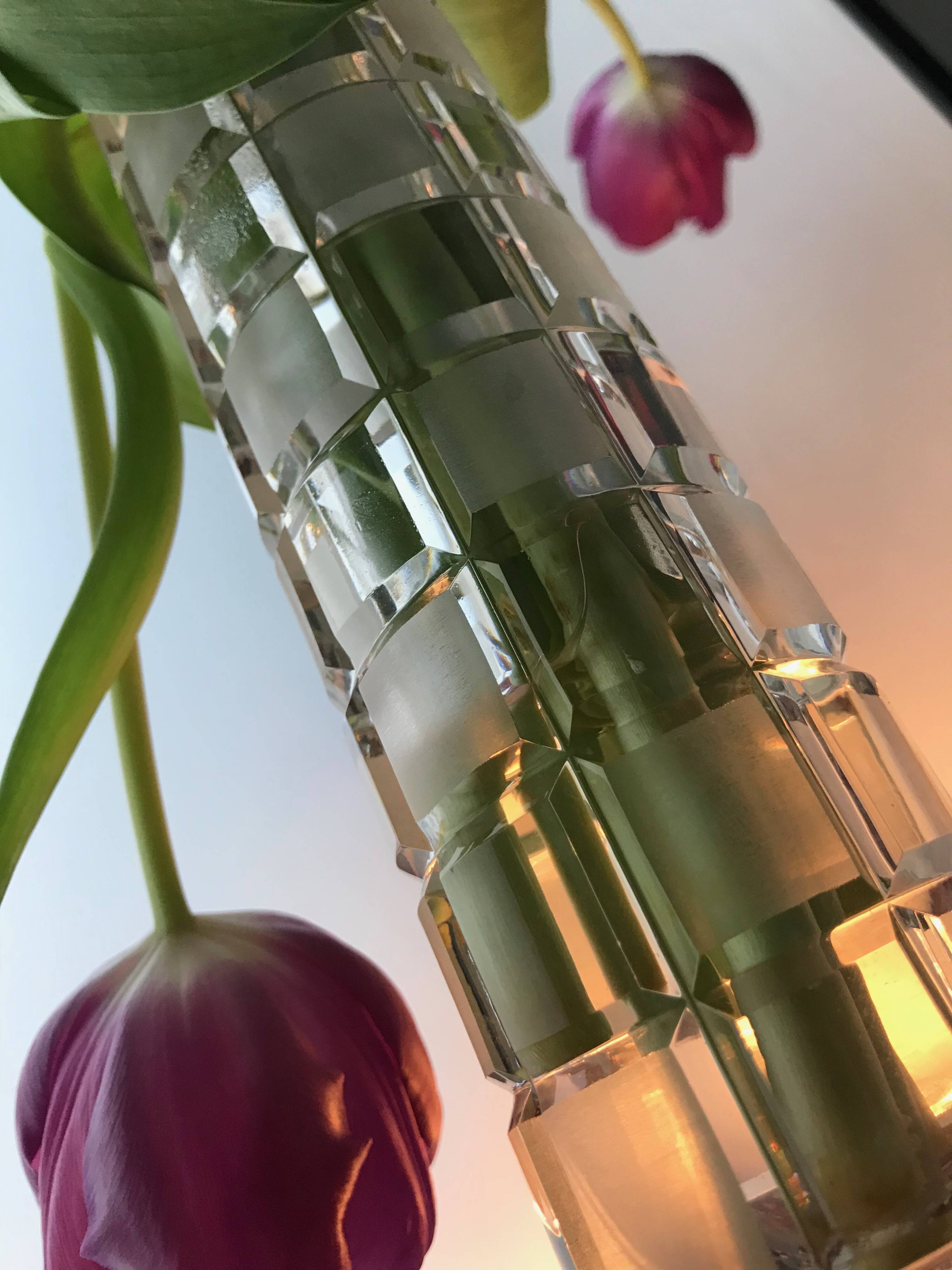 Vintage Vase • Hand Cut Crystal • Bauhaus • Schott Zwiesel • 1950