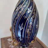 Two-handled baluster vase in late 19th century earthenware from the Gustave Asch factory (1856-1911)