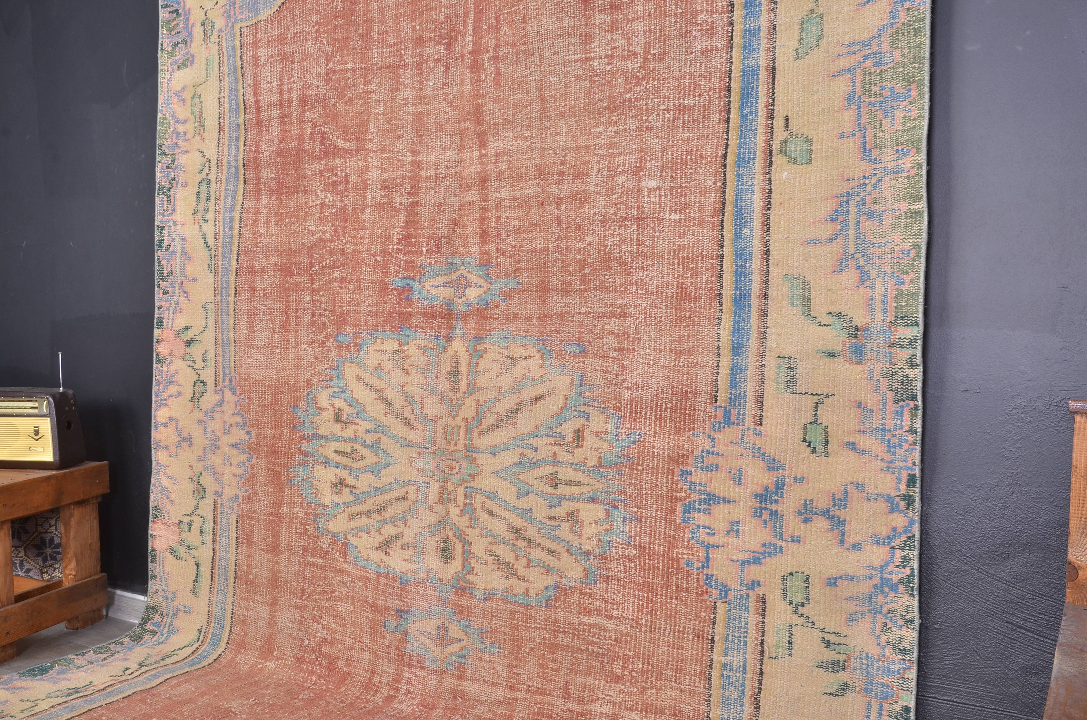 Handknotted Wool Vintage Rug sku 2328