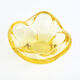 1960s organic modern ashtray, designed by M. Klinger, Zelezny Brod Sklo, Czechoslovakia