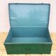 Military green metal trunk