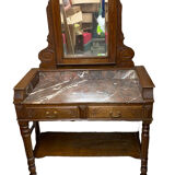 Marble toilet table with removable glass