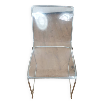 8 Calligaris transparent chairs