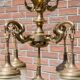 Mid-20th century brass chandelier, Western Europe