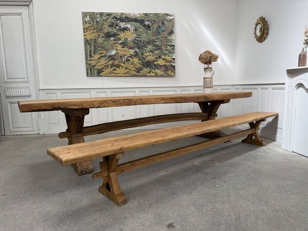 Table en chêne type table de monastère