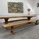 Oak table, monastery-style table.