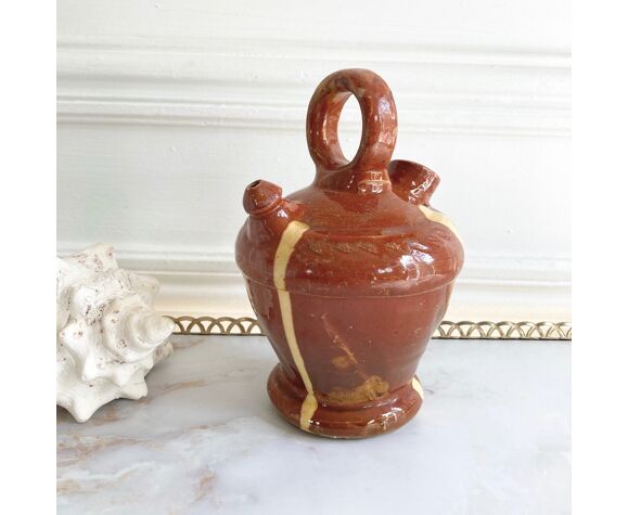 Gargche gargoulette glazed pottery