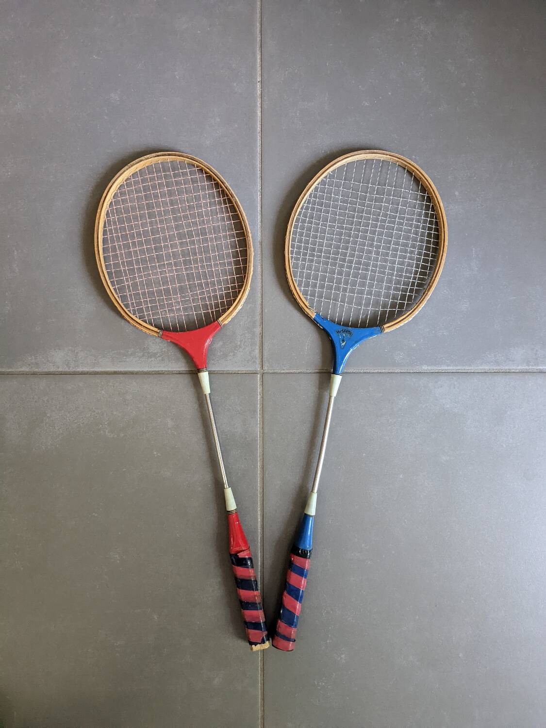 Vintage badminton rackets