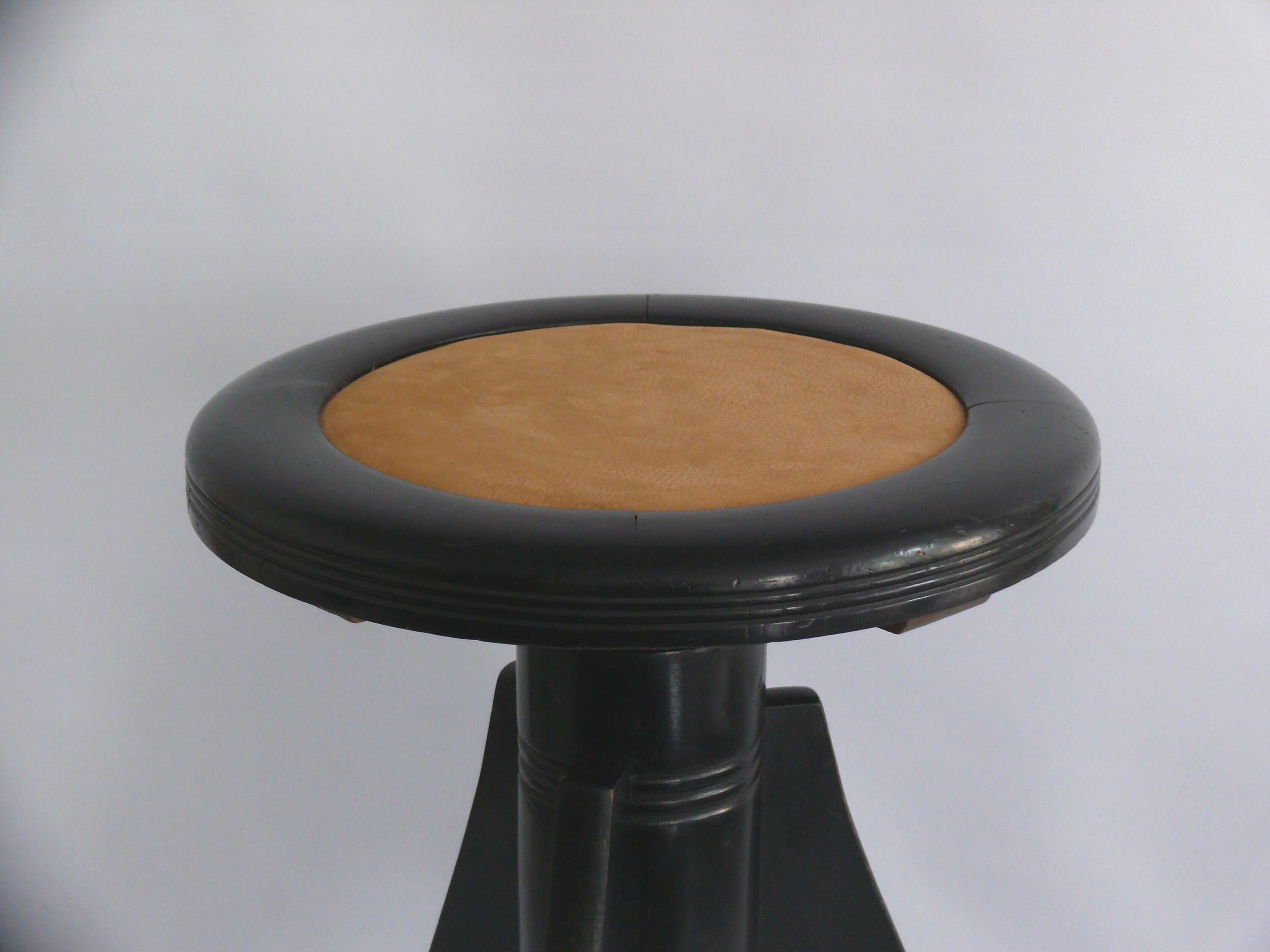 Art Nouveau Piano Stool, Swivel Stool, Stool - around 1920