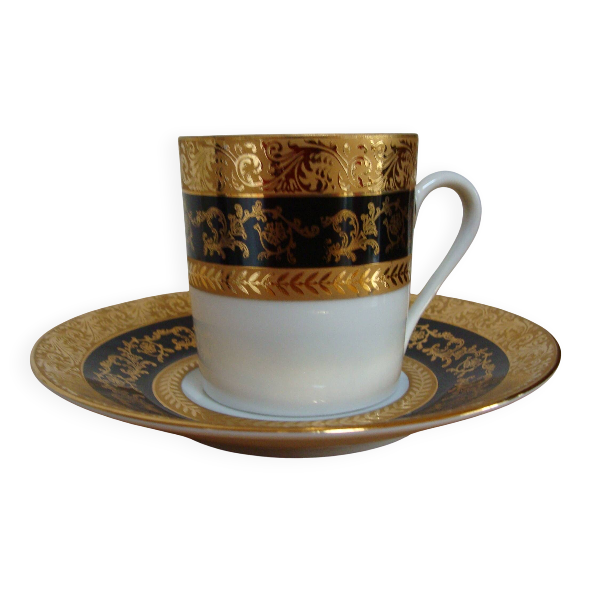 Limoges / Napoleon III cup and saucer