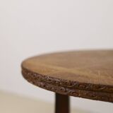 Art Deco Oak two-tiered side table, Belgium 1930's