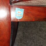 Lot oval table and 6 vintage chairs used