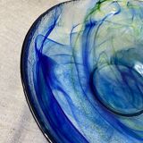Blown glass salad bowl