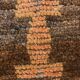 3x7 Brown Hot Pink Turkish Vintage Runner Rug, 92x227Cm