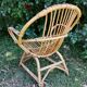Fauteuil corbeille enfant en rotin
