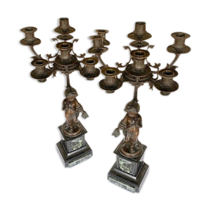 paire de candélabres