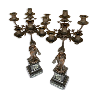 Pair of candelabras