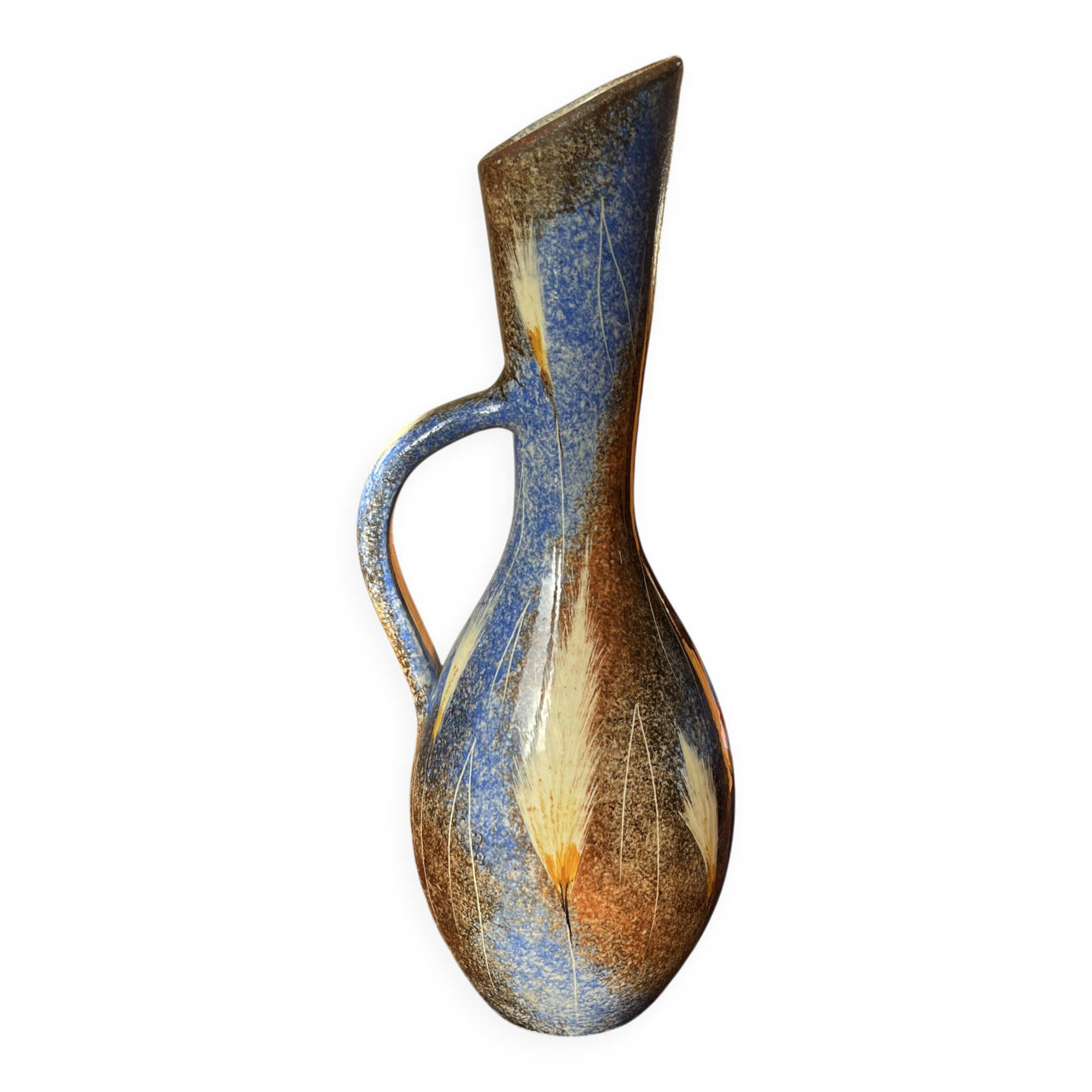 Vintage Biot vase from the 1950s/60s, signed by Georges Tardieu