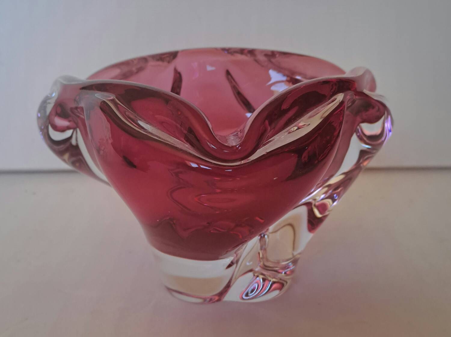Murano crystal ashtray