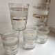 Lot de 5 verres à eau granité années 50