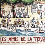 Poster of ecologist candidates René DUMONT / Brice LALONDE with Friends of the Earth in Paris 1976