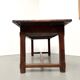 Farmhouse table, solid oak, 20th century.