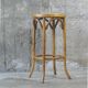 Wooden curved bistro stool 1950 Baumann