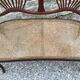 Sofa bench in curved wood and rattan fischel