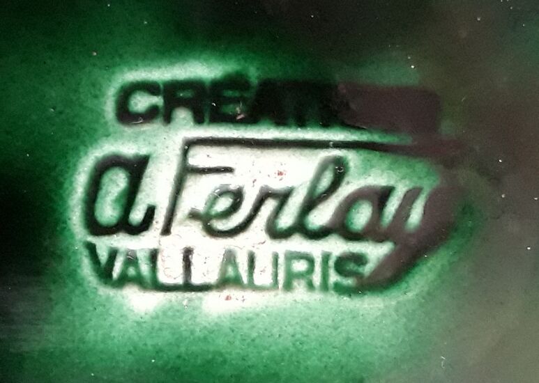 Plat vallauris - creation albert ferlay - 50s