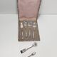 Set of dessert cutlery + 2 sugar tongs