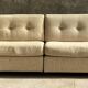 Pair of upholstered armchairs in mottled wool by Eddie Harlis - International Furniture