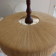 Suspension Temde en sisal et teck vers 1960