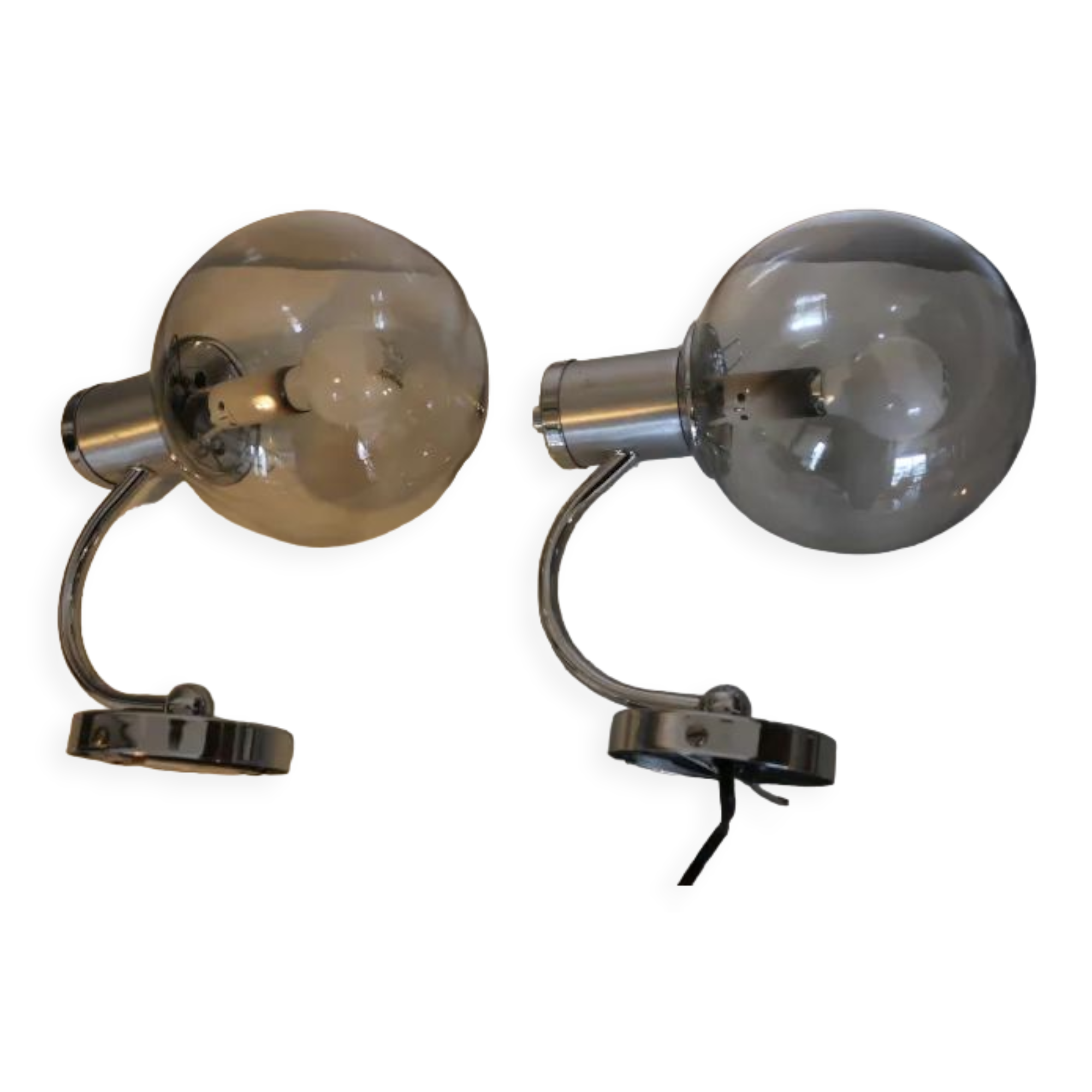 Pair of Delmas wall lights, 1970