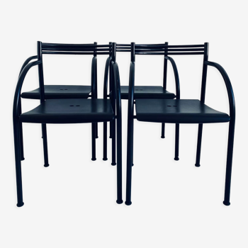 Lot de 4 fauteuils "Francesca Spanish" de Philippe Starck pour Baleri, 1984