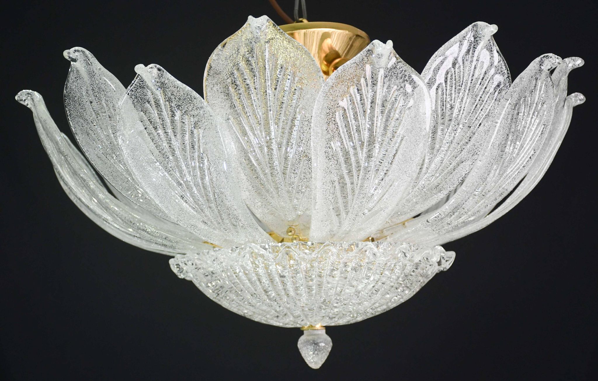 Napoli, Italian Murano Glass Ceiling Light or Flush Mount, 1970s