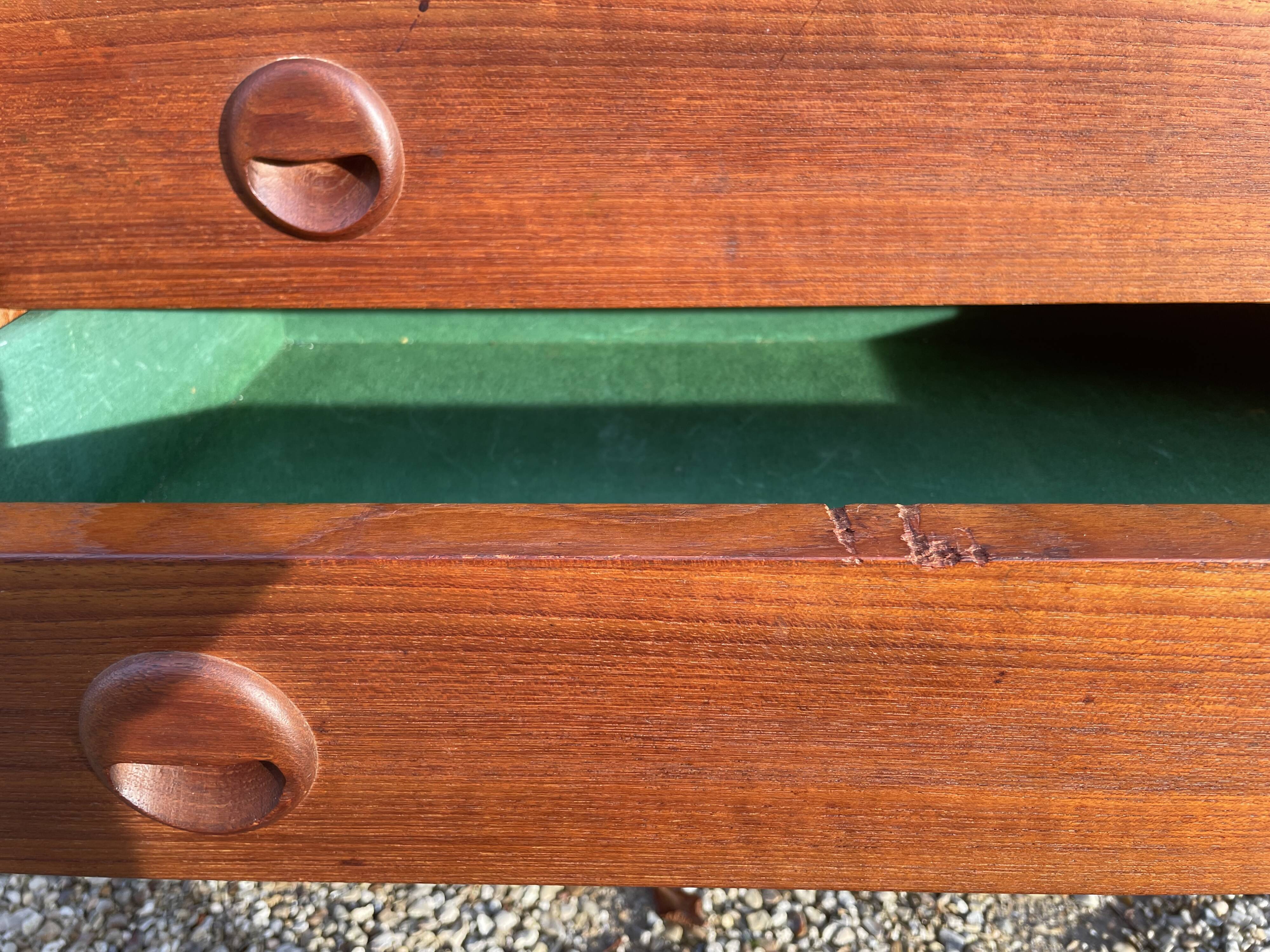 Scandinavian teak row