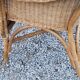 Pair of armchairs and bench in rattan and bamboo from the 60s/70s