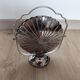 Vintage chrome-plated metal display stand for appetizers and petits fours