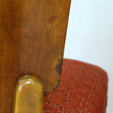 Art Deco H-214 Dining Chairs by Jindrich Halabala for ÚP Závody, 1950s, Set of 4