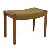 Scandinavian ottoman in oak, Sweden, 1950