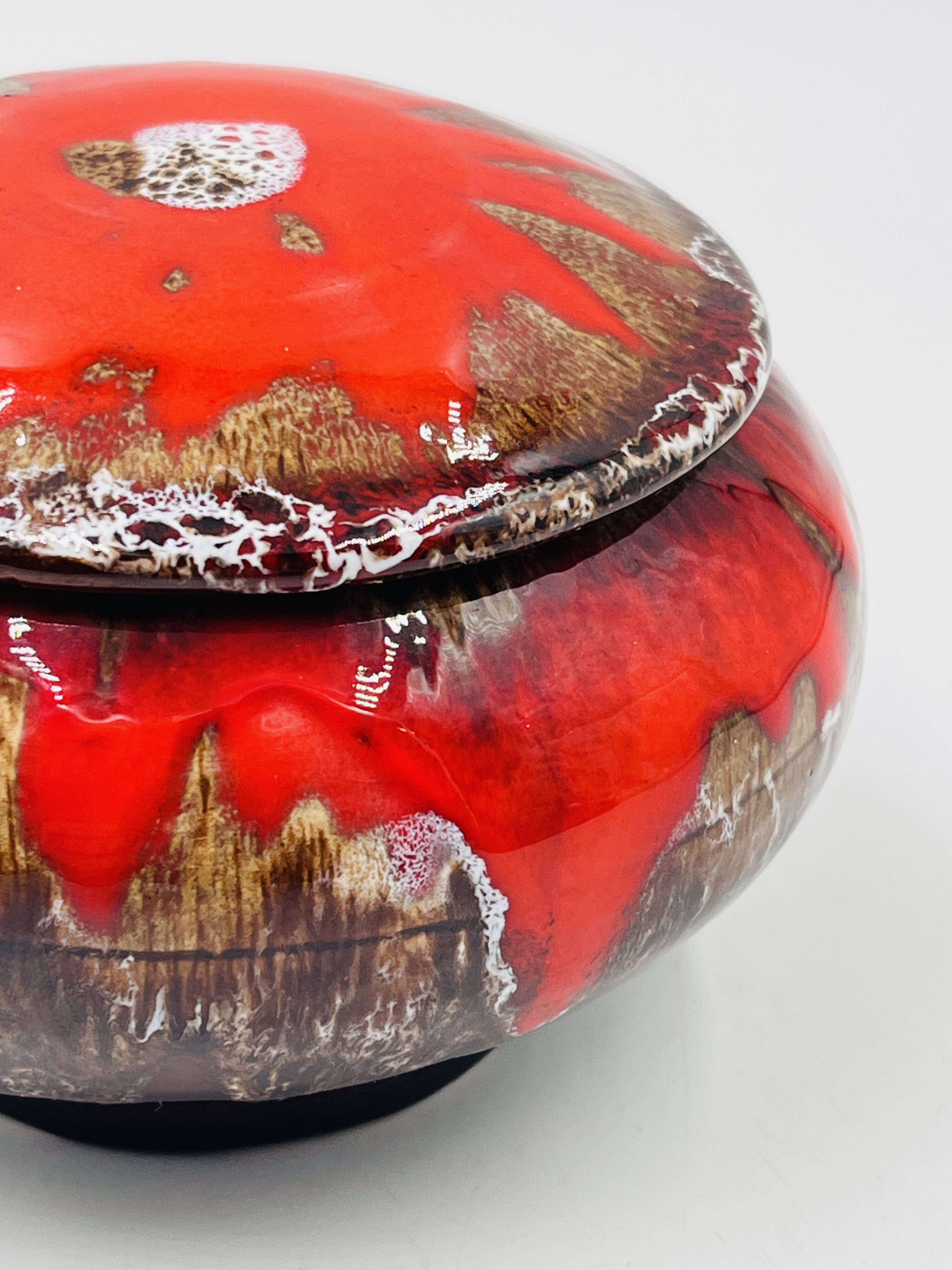 Vallauris red candy dish