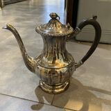 Silver metal tea and coffee set