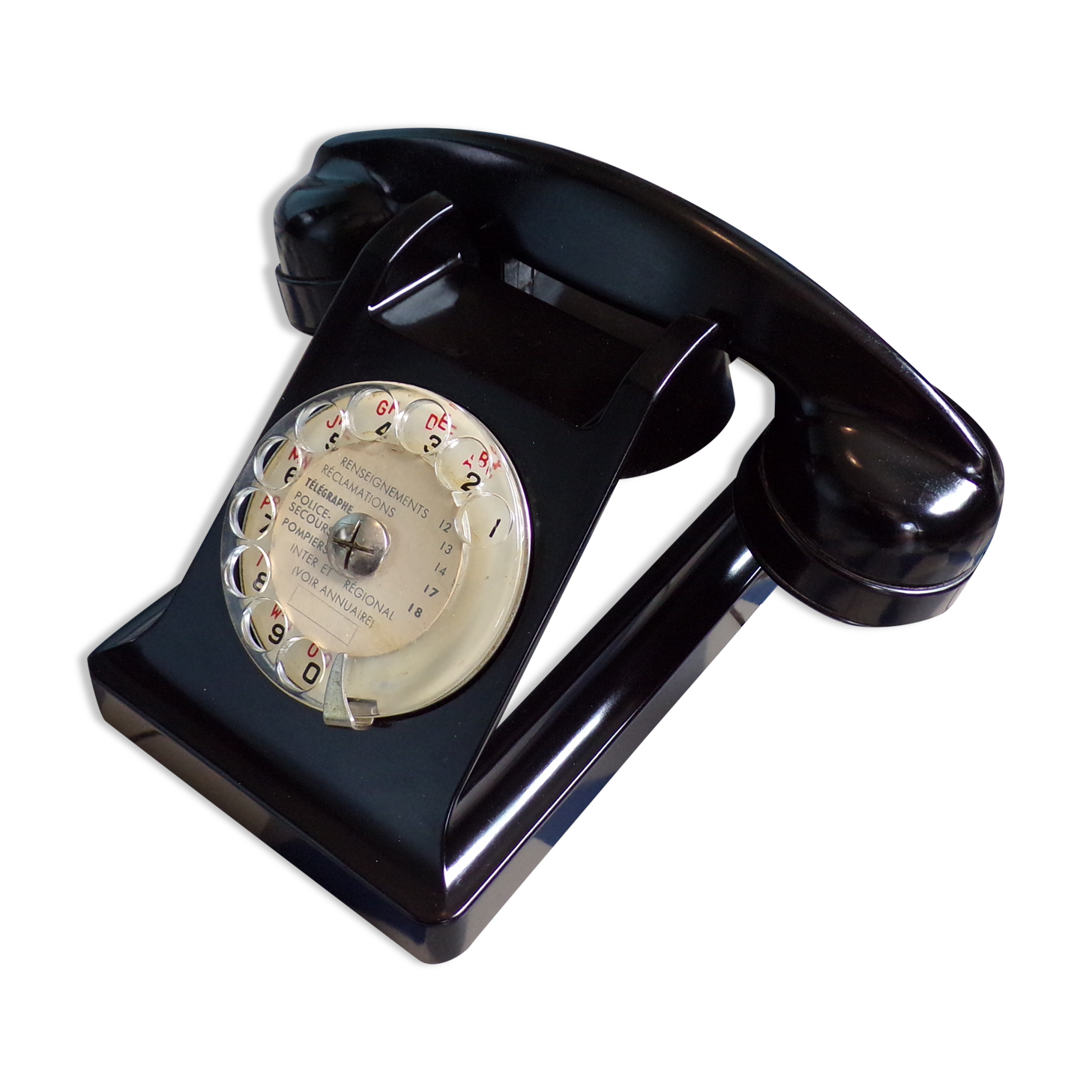 Vintage Bakelite dial phone