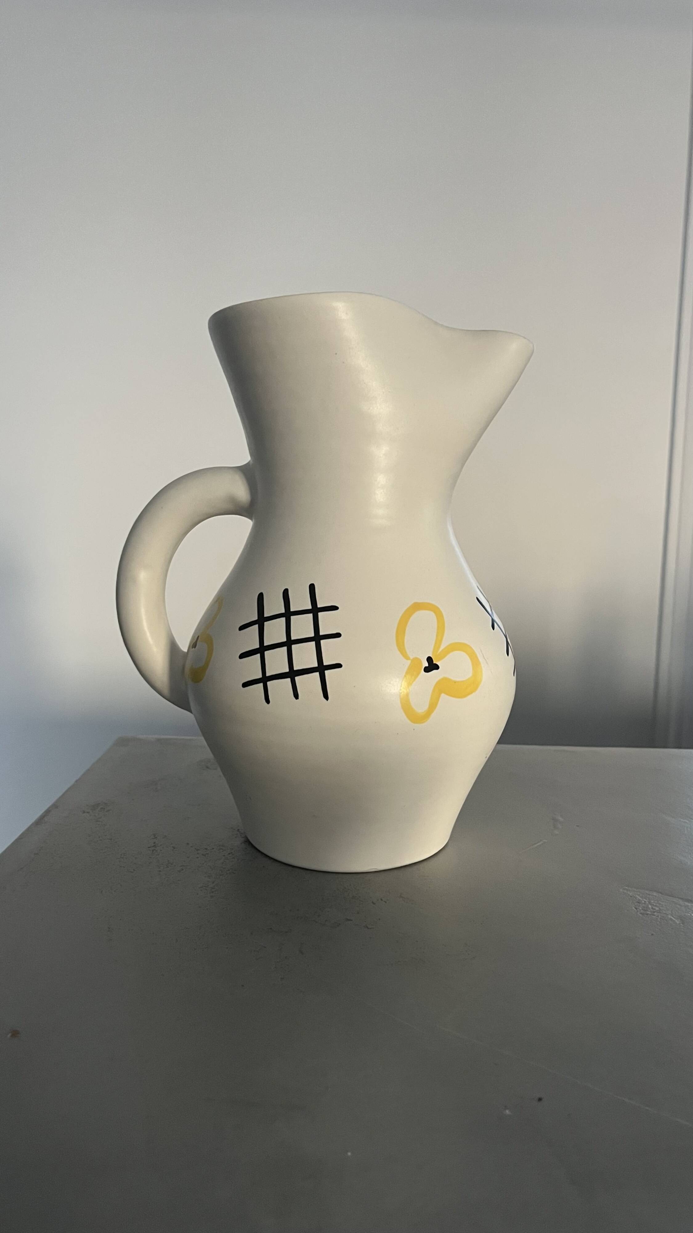 André Baud ceramic pitcher