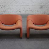 Paire de fauteuils Groovy de Pierre Paulin