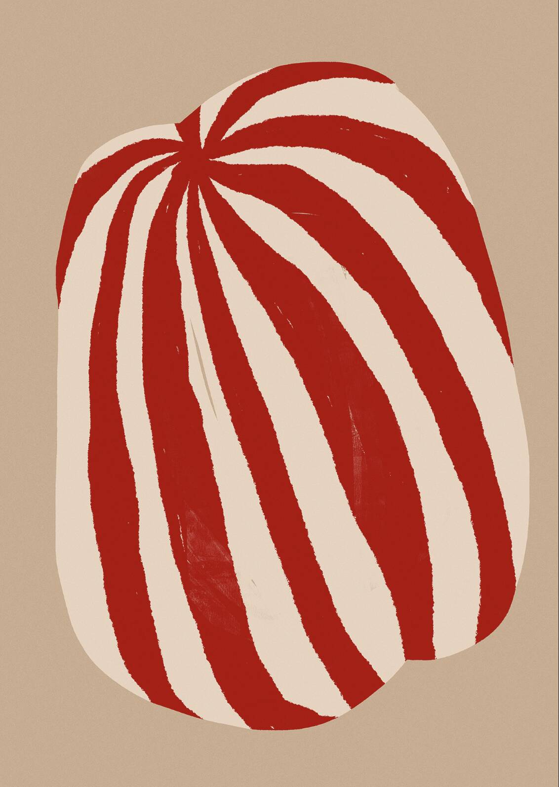 Abstract stripes giclee print, 50x70cm