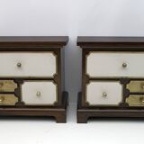 Pair of Luciano Frigerio Mid-Century Modern Italian Bedside Tables, 1960s