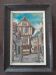 Painting on wood "Half-timbered house"