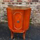 Vintage octagonal bar cabinet – leather top – Art Deco style – years