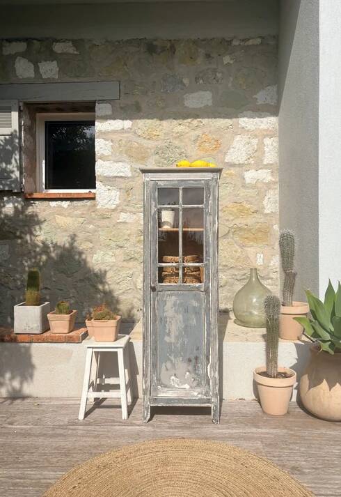 Petite armoire vitrée vintage « Simone »